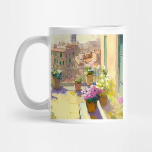 Sunny terrace in Barcelona IV Mug